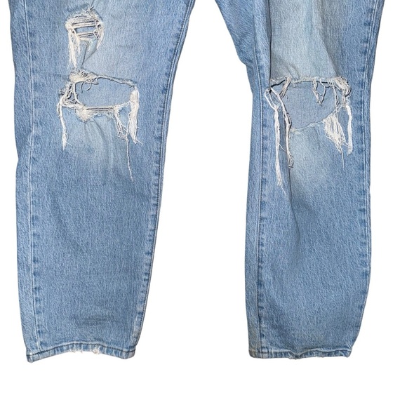 MADEWELL The Perfect Vintage Jean in Grandbay Wash Ripped Edition Plus Size 16W - Picture 5 of 15